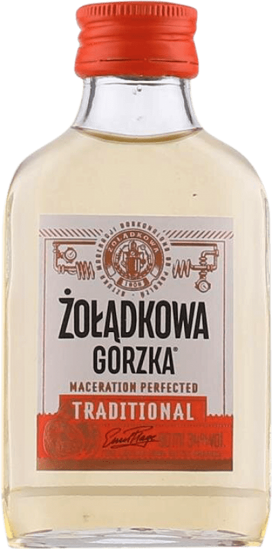 4,95 € Spedizione Gratuita | Liquori Zoladkowa Gorzka Tradizionale Bottiglietta Mignon 10 cl
