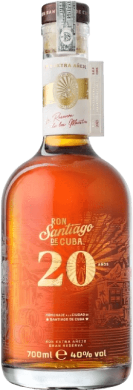 Free Shipping | Rum Cuba Ron Santiago de Cuba Cuba 20 Years 70 cl