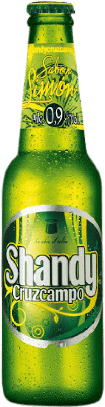 22,95 € Envoi gratuit | Boîte de 24 unités Bière Cruzcampo Shandy Petite Bouteille 25 cl Limón — Citron
