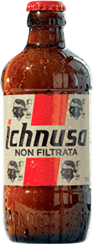 1,95 € Free Shipping | Beer Ichnusa Non Filtrato — Unfiltered Third-Liter Bottle 33 cl