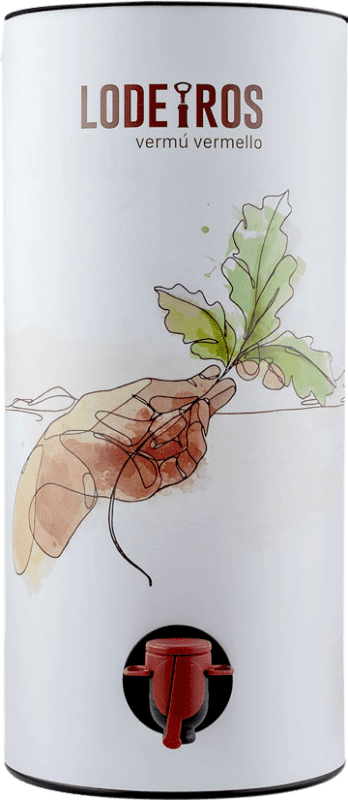 65,95 € Envío gratis | Vermut Lodeiros Rojo Tinto Bag in Box 5 L
