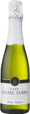 3,95 € Envío gratis | Espumoso blanco Jaume Serra Brut Nature D.O. Cava Botellín 20 cl