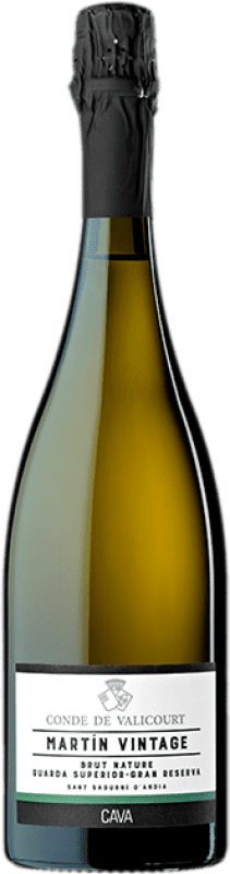 19,95 € | Espumoso blanco Conde de Valicourt Martin Vintage Brut Nature Gran Reserva D.O. Cava España Macabeo, Xarel·lo, Parellada 75 cl