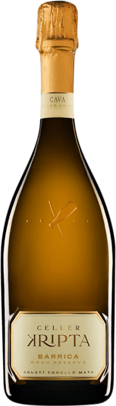 28,95 € | Белое игристое вино Agustí Torelló Celler Kripta Бочка, Гран Резерва Испания 75 cl