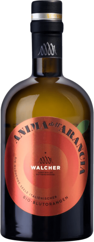 29,95 € Envío gratis | Orujo Aguardiente Alfons Walcher Anima d'Arancia Ecológico Botella Medium 50 cl