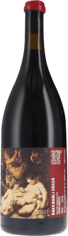 111,95 € Envio grátis | Vinho tinto Bakkanali Rosso Seco I.G.T. Toscana Garrafa Magnum 1,5 L
