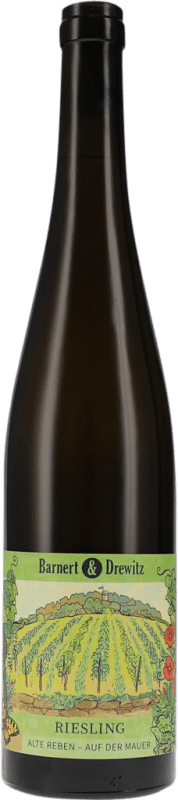 Envío gratis | Vino Blanco Barnert & Drewitz Auf der Mauer Trocken — Seco Alte Reben — VV Viñas Viejas Alemania Riesling 75 cl
