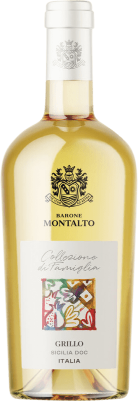 Envio grátis | Vinho branco Barone Montalto Seco D.O.C. Sicilia Sicília Itália Grillo 75 cl
