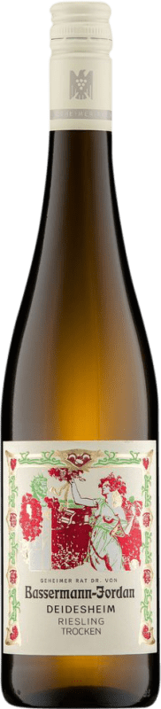 18,95 € | 白ワイン Dr. Von Basserman-Jordan Deidesheim ドライ Q.b.A. Pfälz Pfälz ドイツ Riesling 75 cl