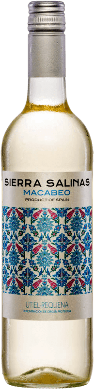 9,95 € 免费送货 | 白酒 Coviñas Sierra Salinas Blanco 干 D.O. Utiel-Requena