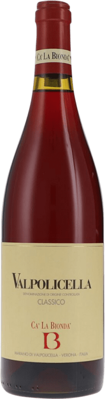 Бесплатная доставка | Красное вино Cà la Bionda сухой D.O.C. Valpolicella Венето Италия Corvina, Rondinella, Corvinone 75 cl