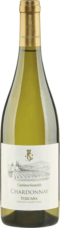 Бесплатная доставка | Белое вино Cantina Gentili I.G.T. Toscana Тоскана Италия Chardonnay 75 cl