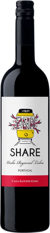 12,95 € Kostenloser Versand | Rotwein Santos Lima Share Território Tinto Trocken I.G. Vinho Regional de Lisboa