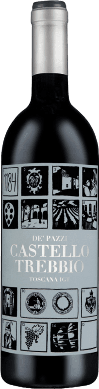 Envoi gratuit | Vin rouge Castello del Trebbio De Pazzi I.G.T. Toscana Toscane Italie 75 cl