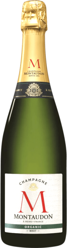 Kostenloser Versand | Weißer Sekt Montaudon Organic Brut A.O.C. Champagne Reims Frankreich Spätburgunder 75 cl