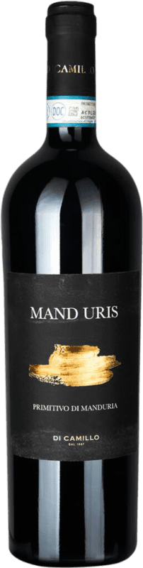 Free Shipping | Red wine Di Camillo Mand Uris Dry D.O.C. Primitivo di Manduria Puglia Italy Primitivo 75 cl