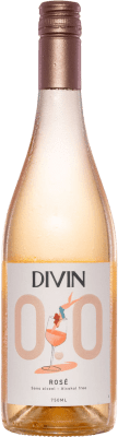 Divin NoLow Rosé 0,0 セミドライ セミスイート Val de Loire 75 cl アルコールなし