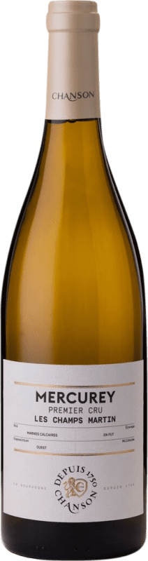 Envio grátis | Vinho branco Domaine Chanson Les Champs Martin Premier Cru A.O.C. Bourgogne Borgonha França Chardonnay 75 cl