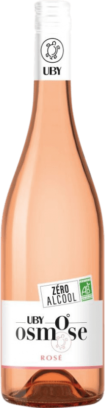 Envio grátis | Vinho rosé Domaine Uby Osmose Rosé Seco França Merlot, Syrah, Cabernet Sauvignon, Cabernet Franc 75 cl Sem Álcool