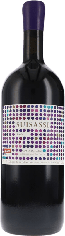 Envoi gratuit | Vin rouge Duemani Suisassi Sec I.G.T. Costa Toscana Toscane Italie Syrah Bouteille Magnum 1,5 L