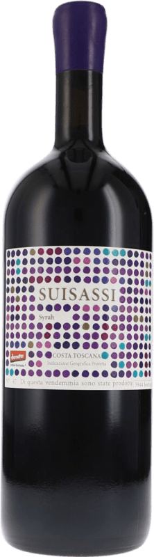 396,95 € Envío gratis | Vino tinto Duemani Suisassi Seco I.G.T. Costa Toscana Botella Magnum 1,5 L