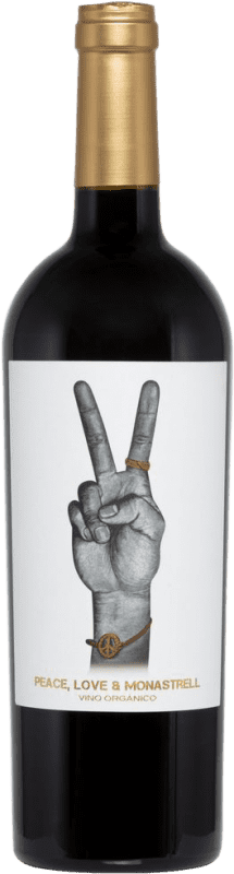 Envoi gratuit | Vin rouge Ego Peace Love Orgánico Sec D.O. Jumilla Espagne Monastrell 75 cl