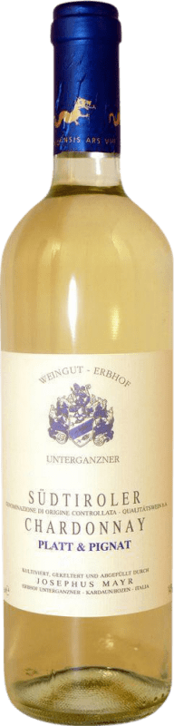 Free Shipping | White wine Erbhof Unterganzner Platt & Pignat Dry D.O.C. Trentino Trentino Italy Chardonnay 75 cl