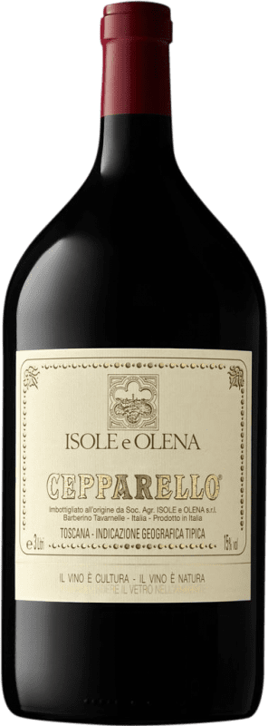 Бесплатная доставка | Красное вино Isole e Olena Cepparello I.G.T. Toscana Тоскана Италия Бутылка Иеровоам-Двойной Магнум 3 L