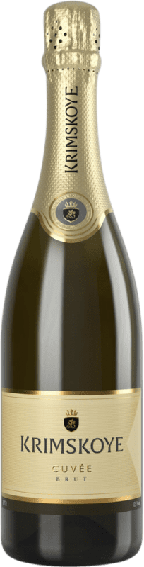 18,95 € | 白スパークリングワイン Krimskoye Krimsekt Brut モルドバ、共和国 Sauvignon White, Rkatsiteli 75 cl