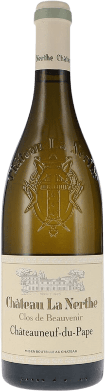 Бесплатная доставка | Белое вино Château La Nerthe Clos de Beauvenir Blanc сухой A.O.C. Châteauneuf-du-Pape Рона Франция Grenache White, Roussanne 75 cl