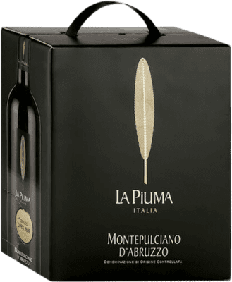 Spedizione Gratuita | Vino Rosso La Piuma Seco — Secco D.O.C. Montepulciano d'Abruzzo Abruzzo Italia Montepulciano Bag in Box 3 L
