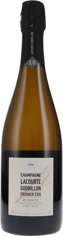 Kostenloser Versand | Weißer Sekt Lacourte-Godbillon Mi-Pentes Premier Cru Extra Brut Reserve A.O.C. Champagne Champagner Frankreich Spätburgunder 75 cl