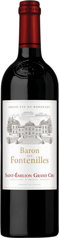 36,95 € 免费送货 | 红酒 Ginestet Baron des Fontenilles 干 A.O.C. Saint-Émilion Grand Cru