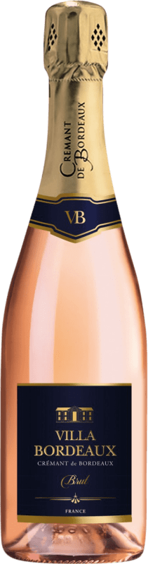 Envio grátis | Espumante rosé Maison Le Star Villa Rosé Seco A.O.C. Crémant de Bordeaux Bordeaux França Merlot, Malbec 75 cl