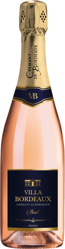 25,95 € Spedizione Gratuita | Spumante rosato Maison Le Star Villa Rosé Secco A.O.C. Crémant de Bordeaux