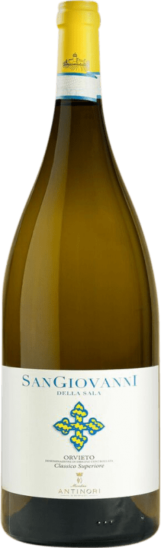 74,95 € Kostenloser Versand | Weißwein Marchesi Antinori San Giovanni della Sala Orvieto Classico Superiore I.G.T. Umbria Magnumflasche 1,5 L