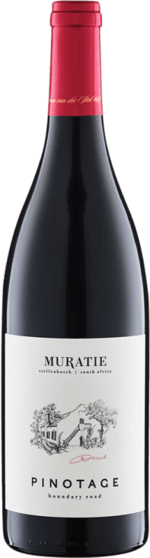 Free Shipping | Red wine Muratie Estate Boundary Road Dry I.G. Stellenbosch Stellenbosch South Africa Pinotage 75 cl