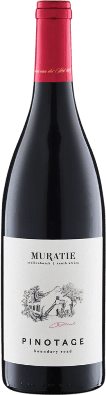 Envoi gratuit | Vin rouge Muratie Estate Boundary Road Sec I.G. Stellenbosch Stellenbosch Afrique du Sud Pinotage 75 cl