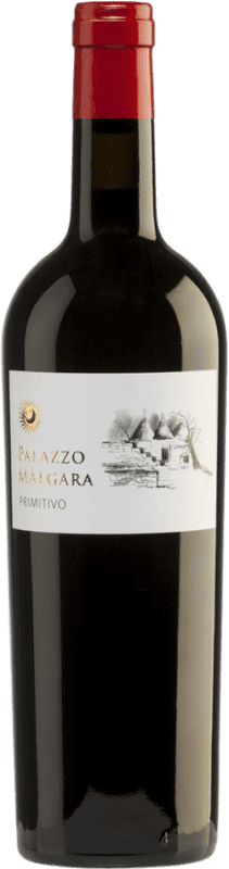 Бесплатная доставка | Красное вино Palazzo Malgara сухой I.G.T. Puglia Апулия Италия Primitivo 75 cl