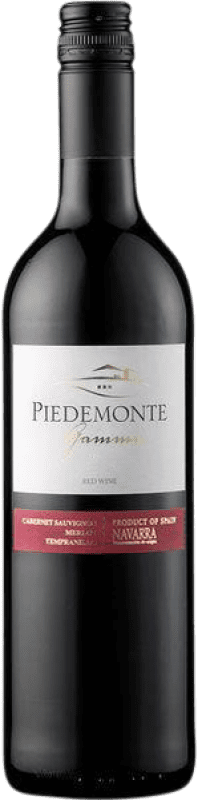 Free Shipping | Red wine Piedemonte Gamma Tinto Dry D.O. Navarra Navarre Spain Tempranillo, Merlot, Cabernet Sauvignon 75 cl