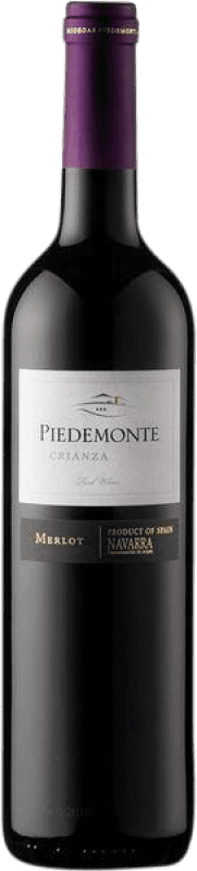 Envoi gratuit | Vin rouge Piedemonte Sec Crianza D.O. Navarra Navarre Espagne Merlot 75 cl