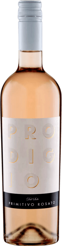 Envio grátis | Vinho rosé Prodigio del Sole Rosato Semi-seco Semi-doce I.G.T. Puglia Puglia Itália Primitivo 75 cl
