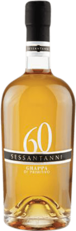 26,95 € Envio grátis | Aguardente Grappa San Marzano 60 Sessantanni Affinata I.G.T. Puglia Garrafa Medium 50 cl