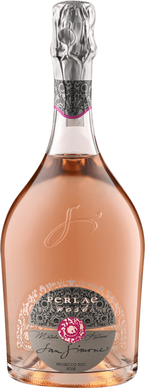 24,95 € Spedizione Gratuita | Spumante rosato San Simone di Brisotto Millesimato Rosé Secco D.O.C. Prosecco