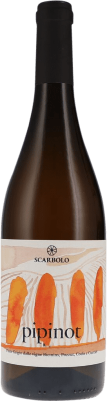Envio grátis | Vinho branco Scarbolo Pipinot Seco D.O.C. Friuli Friuli-Venezia Giulia Itália Pinot Cinza 75 cl