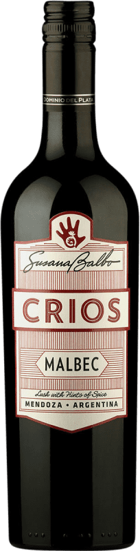 Free Shipping | Red wine Susana Balbo Crios Dry I.G. Mendoza Mendoza Argentina Malbec 75 cl