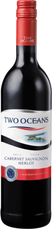 Free Shipping | Red wine Two Oceans Vineyard Selection Cabernet Sauvignon Merlot Dry W.O. Western Cape Western Cape South Coast South Africa Merlot, Cabernet Sauvignon 75 cl