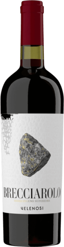 Бесплатная доставка | Красное вино Velenosi Brecciarolo Superiore сухой D.O.C. Rosso Piceno Marcas Италия Sangiovese, Montepulciano 75 cl