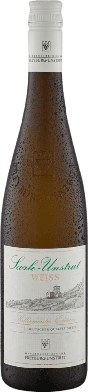 6,95 € Spedizione Gratuita | Vino bianco Freyburg Unstrut Kellermeister Edition Weiß Secco