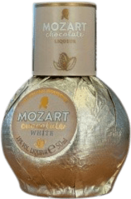 11,95 € Envío gratis | Licores Suntory Mozart Chocolate Blanco Botellín Miniatura 5 cl
